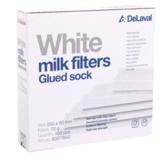 Valkoinen siiviläsukka, liimasaumattu 70 g 200 kpl, DeLaval