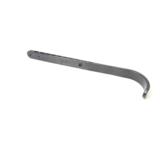 Muovitukijalka HDPE musta taivutetulla päällä, 942280