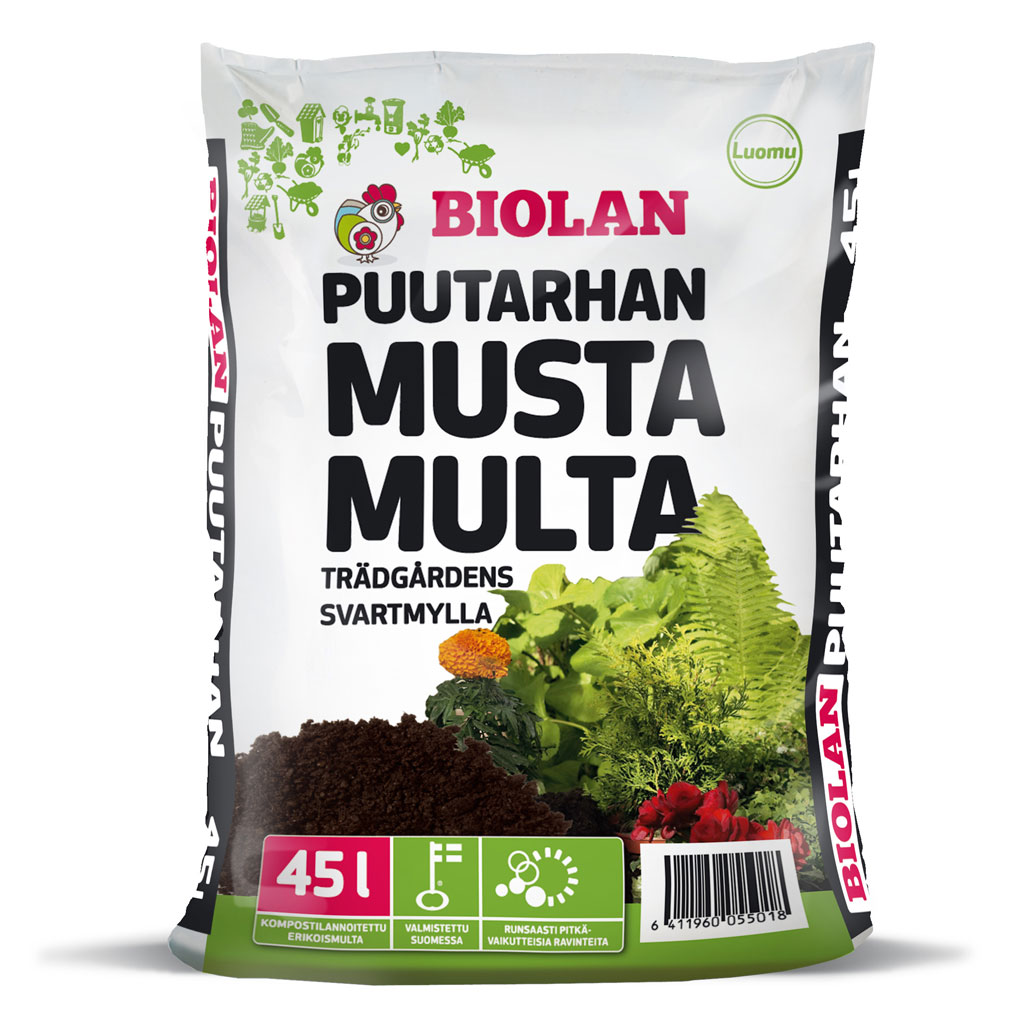Biolan Puutarhan Musta Multa