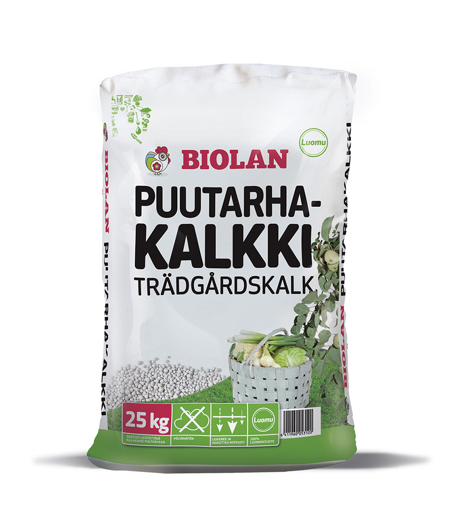 Biolan Puutarhakalkki rakeinen 25 kg