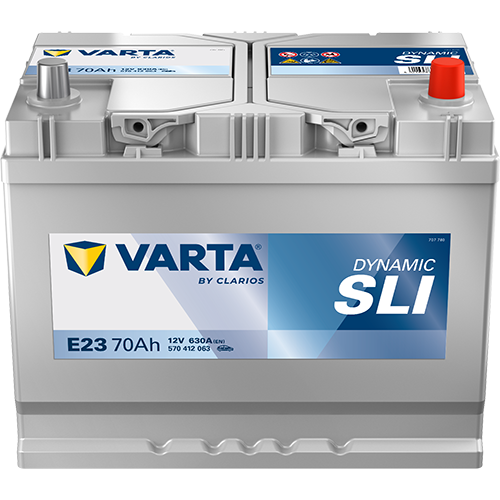 Akku 12V 70Ah 630A Dynamic SLI E23 Varta