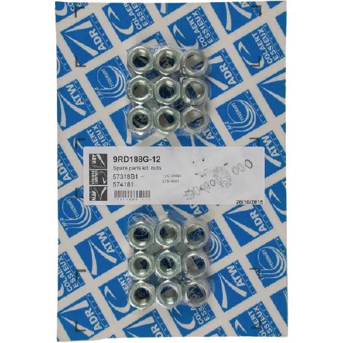 Pyöränmutteri+Aluslevy M18 x 1.5 12kpl ADR
