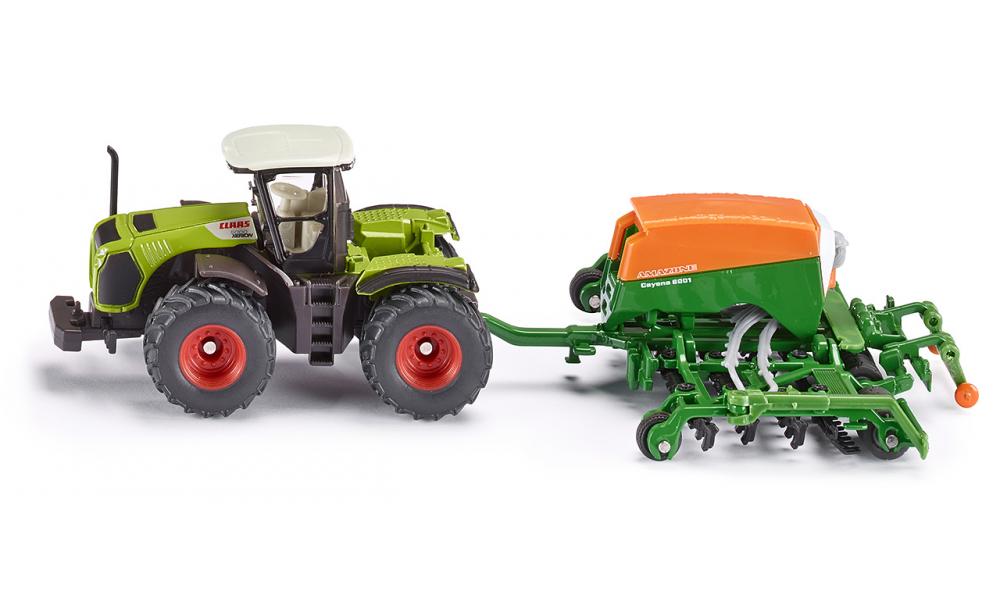 Claas Xerion Kylvökoneella 1:87