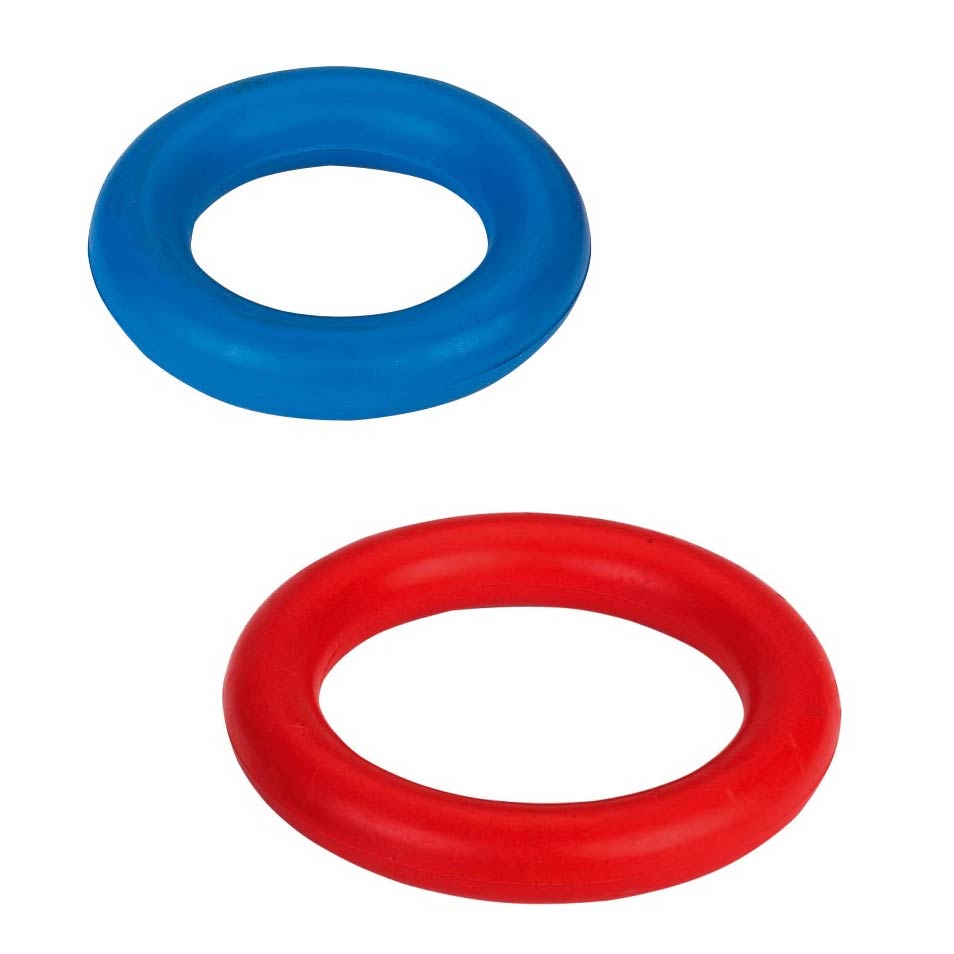 Koiranlelu täyskumirengas 9 cm