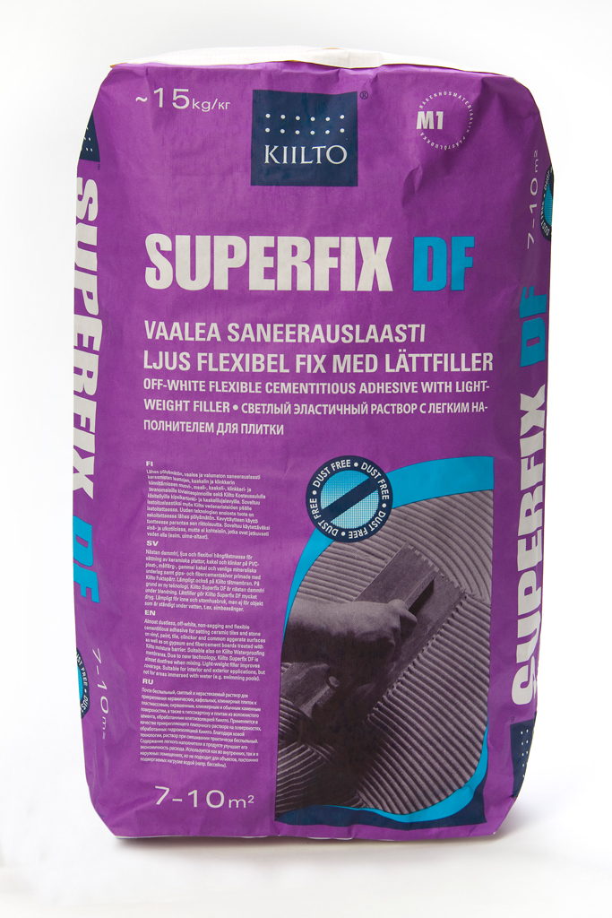 Kiilto Superfix DF Vaalea saneerauslaasti 15 kg