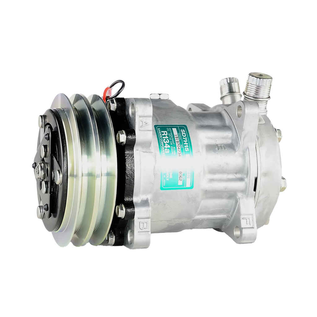 Ilmastointikompressori Sanden SD7H15-8062 12 V, NH / Valtra-Valmet