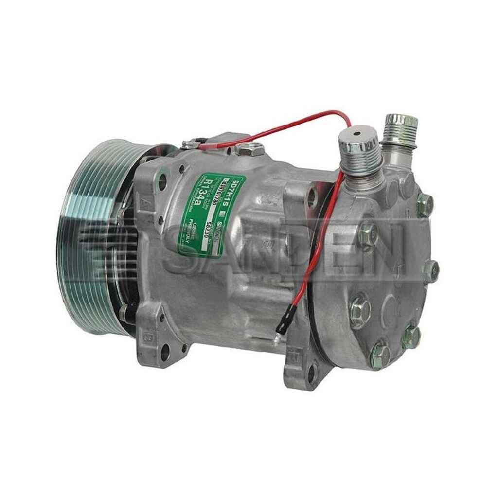 Ilmastointikompressori Sanden SD7H15-8028 12 V, Ford/ Case IH / NH / Valtra-Valmet
