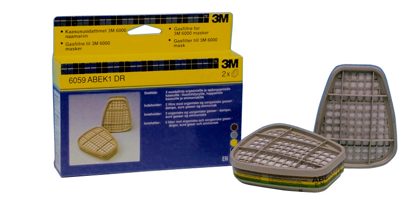 Kaasusuodatin 3M 6059DR ABEK 2 kpl