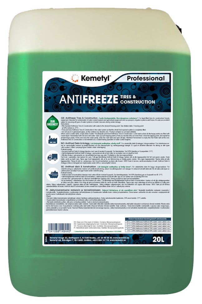 Antifreeze renkaan täyttöneste 20 L