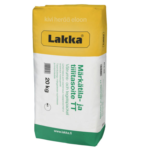 Märkätila- ja tiilitasoite TT 20 kg, Lakka