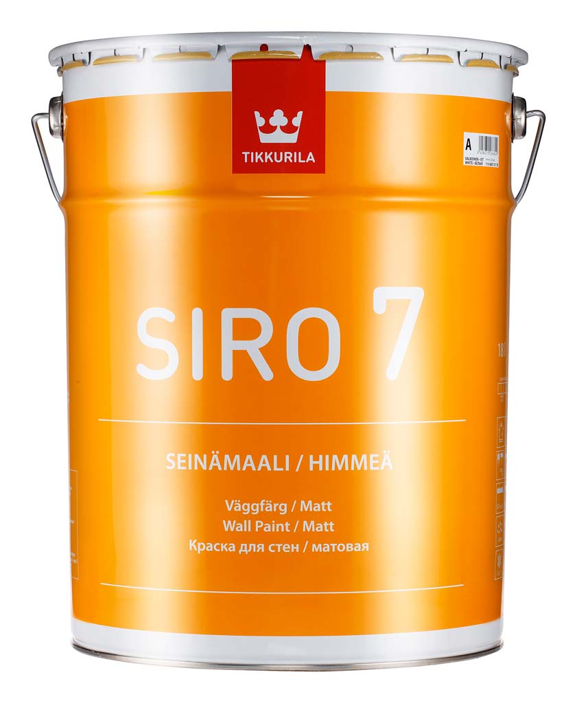 Seinämaali Siro 7 A 18l seinämaali Tikkurila