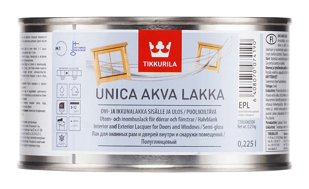 Unica Akva lakka EPL 0,225l Tikkurila