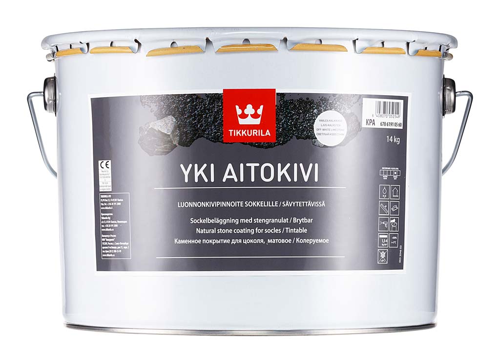 Yki Aitokivi luonnonkivipinnoite valkoinen 14 l Tikkurila