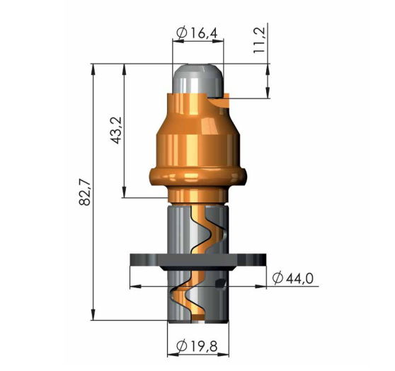 Kovametallitappi 20mm Tylppä 50 kpl