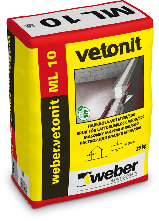 Vetonit M 100/500 harkkolaasti, 25 kg
