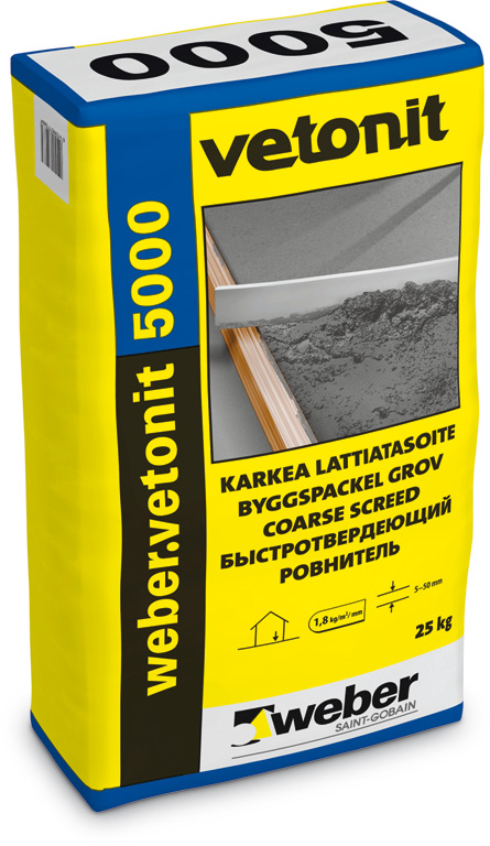 Vetonit 5000 karkea lattiatasoite