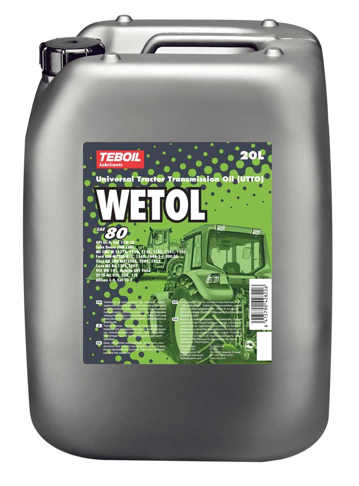 Teboil Wetol 15W-30 vaihteistoöljy 20 l