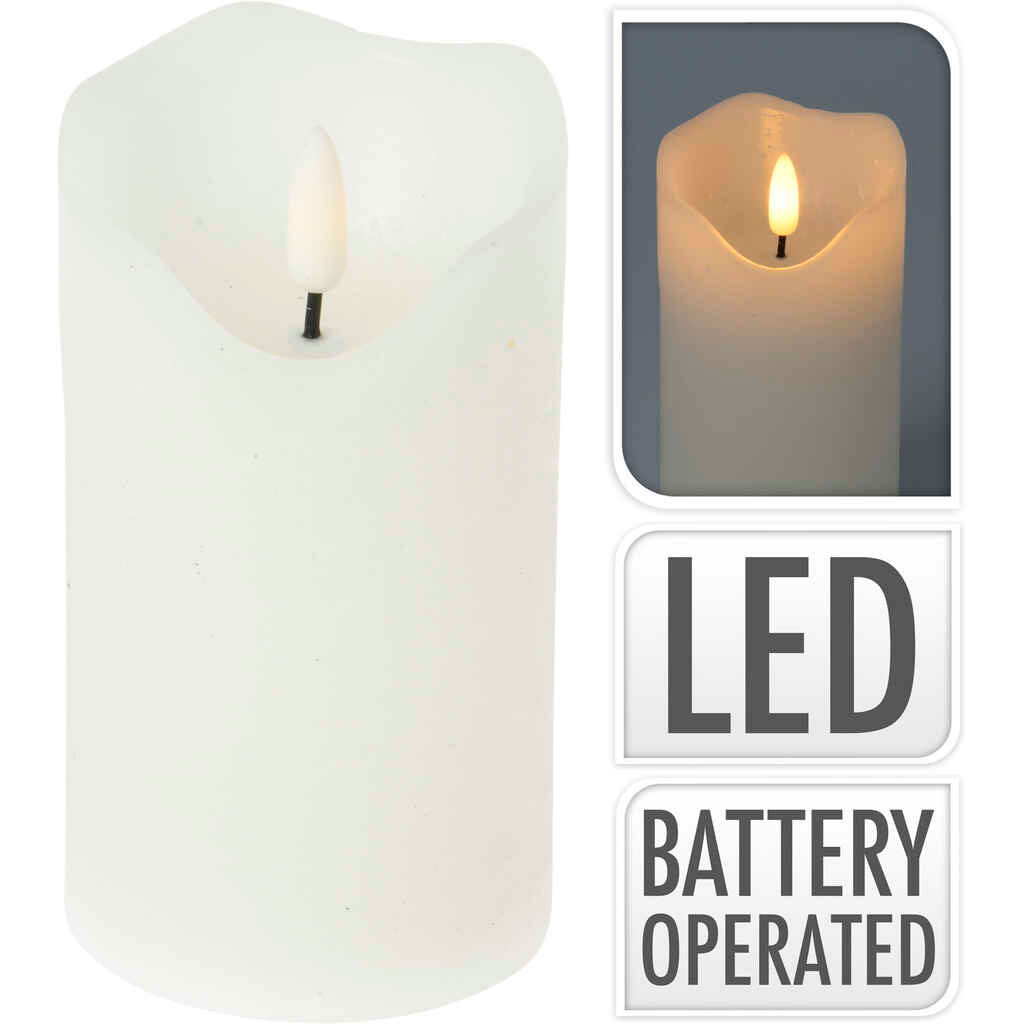 Led-kynttilä ajastimella 12,5 cm