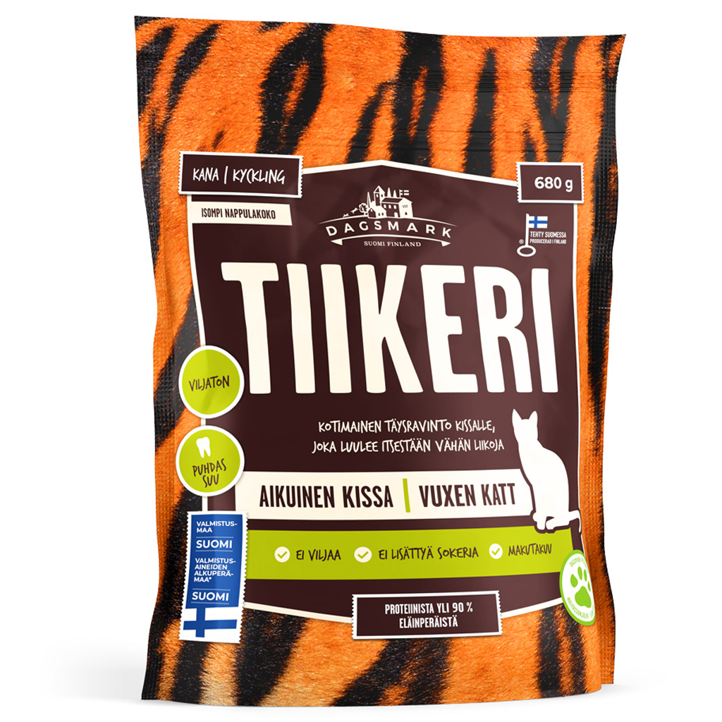 Kissanruoka Dagsmark Tiikeri 680 g