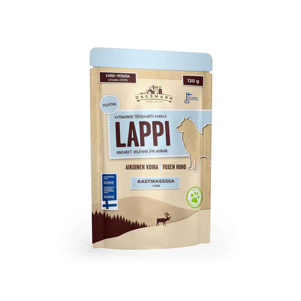 Dagsmark koiran märkäruoka Lappi kastikkeessa 8 x 120 g