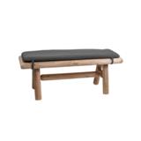 Istuinpehmuste penkkiin 120 cm tummanharmaa