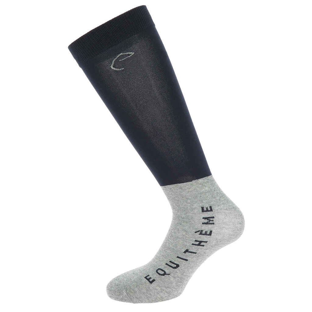 Kisapolvisukat Equitheme sininen 36-41, 2 paria