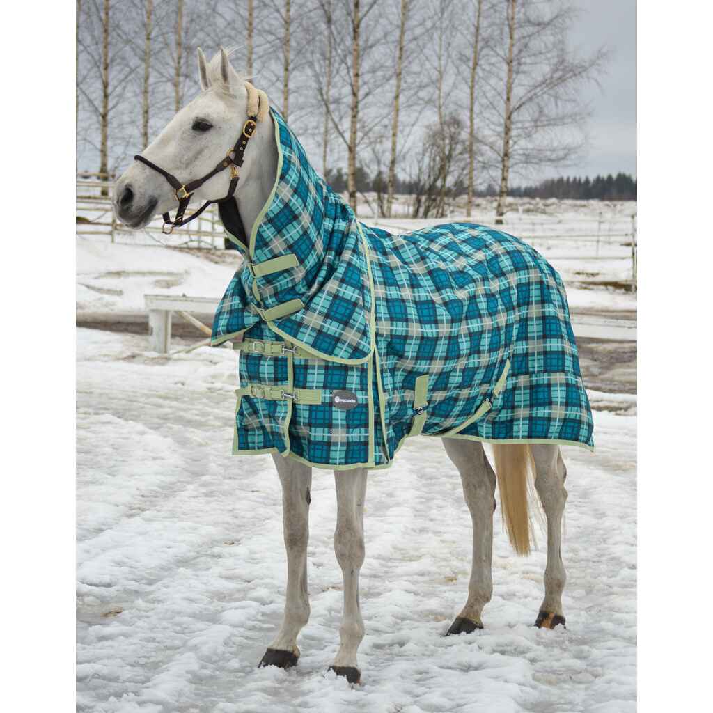 Sadeloimi EQCode kaulakappaleella 50 g turkoosi/beige