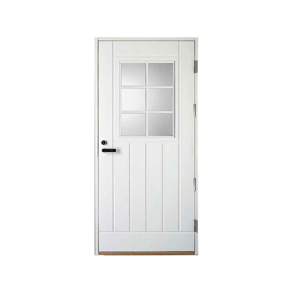 Ulko-ovi UOL1 1.0 valkoinen 9x20 oikea Kaskipuu