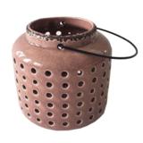 Lyhty 12 cm vaaleanpunainen