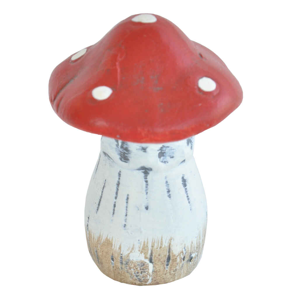 Kärpässieni koriste, 5 cm x 5 cm x 7 cm keraaminen