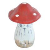 Kärpässieni koriste, 5 cm x 5 cm x 7 cm keraaminen