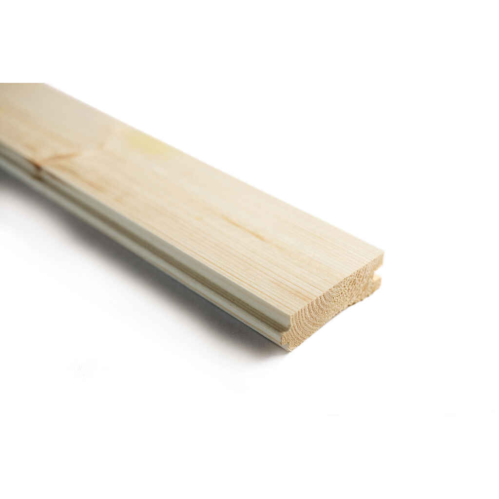OIVA 28x95x4170 Lattialauta mökkilaatu päätypontattu mänty