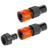 Liitinsarja GARDENA Profi Maxi-Flow 19 mm (2 Profi + hanaliitin + sov.)