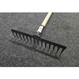 Rautaharava 14-piikkinen, varsi 145 cm