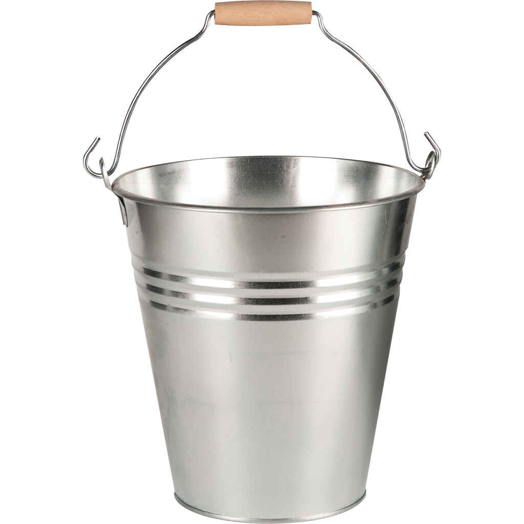 Sinkkiämpäri 10 l puukahvalla