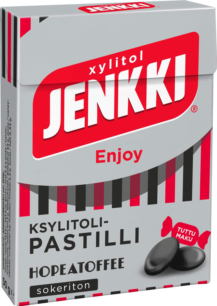 Jenkki Enjoy Hopeatoffee -pastilli 50 g