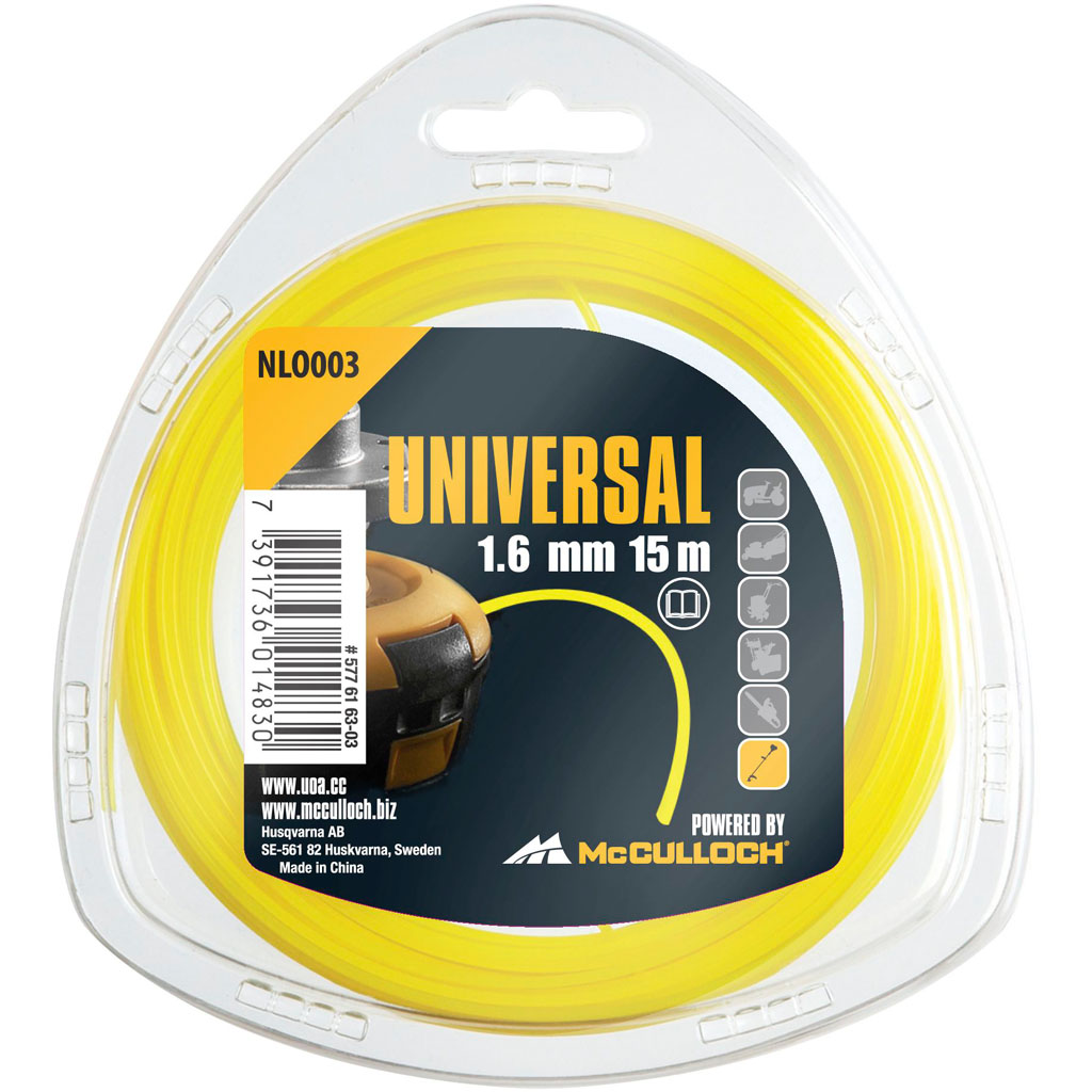 Siima trimmeriin 1,6 mm x 15 m pyöreä