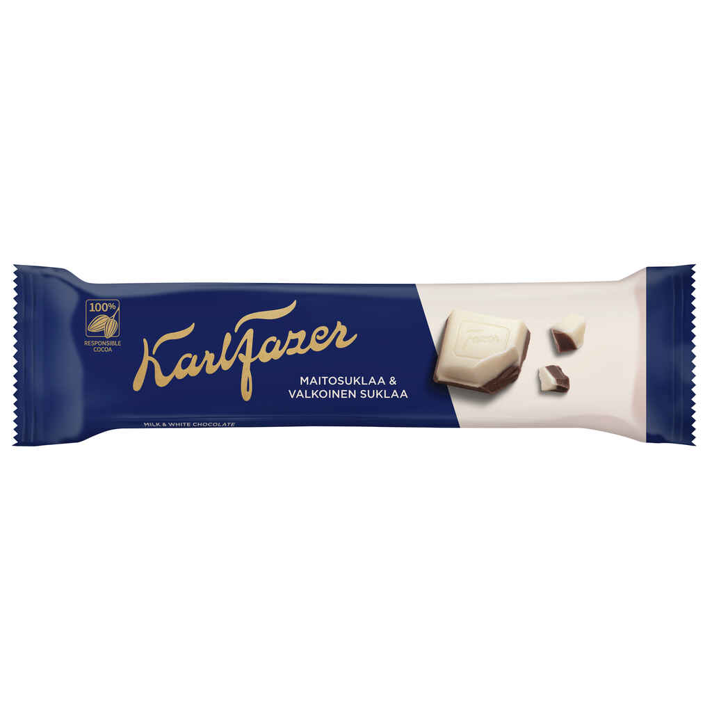 Karl Fazer sininen & valkoinen 38 g