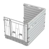 Koottavan vasikkakarsinan takaseinä Kerbl