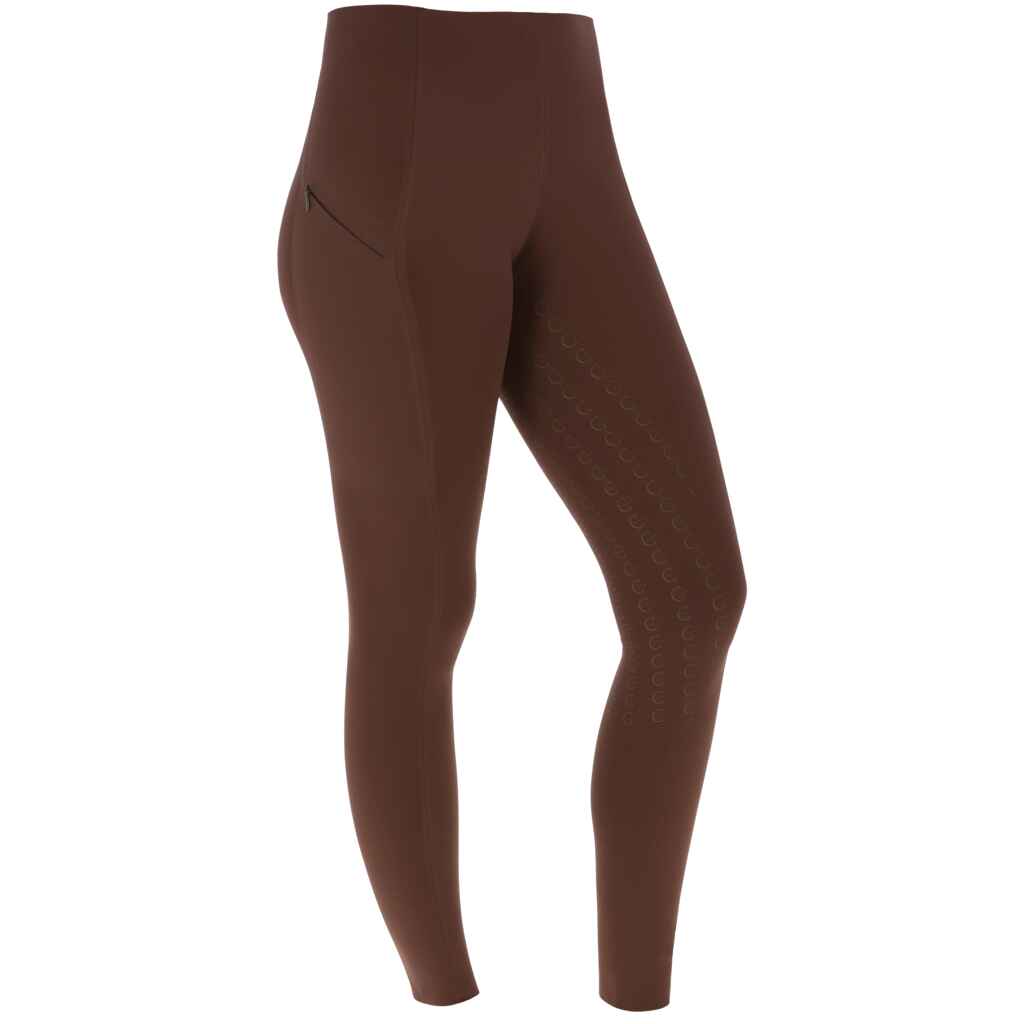 Ratsastuslegginssit Covalliero seamless ruskea