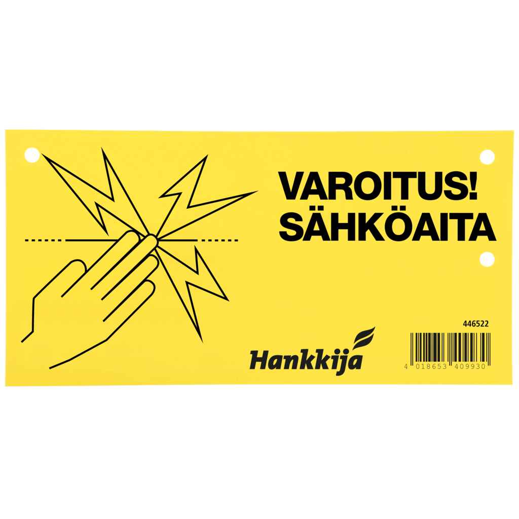 Varoituskyltti sähköaitaukseen