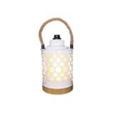 Lyhty ladattava Stella valkoinen