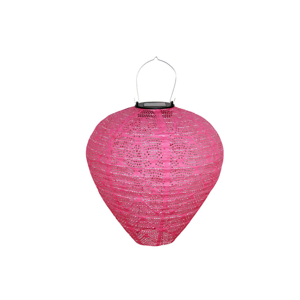 Solar aurinkokenno valo roikkuva pinkki 30 cm