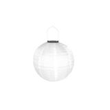 Solar valo, valkoinen pallo 30 cm