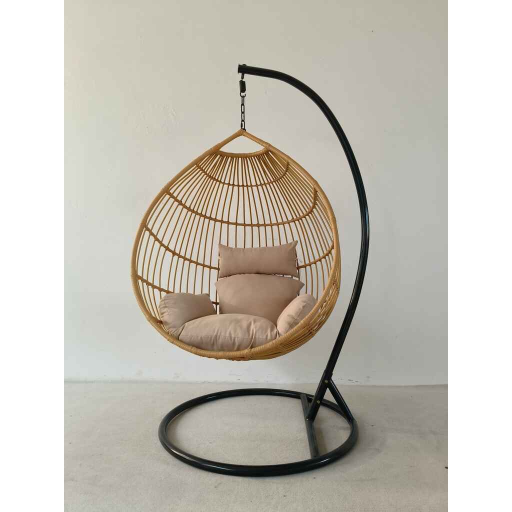 Korituoli roikkuva, beige pehmuste