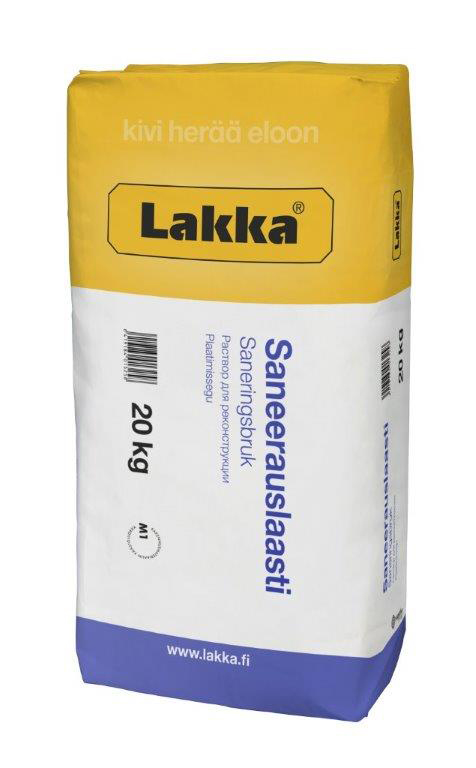 Saneerauslaasti harmaa 20 kg, Lakka