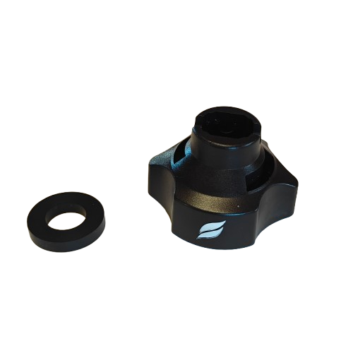 Lechler EasyFit suutinmutteri MULTIJET SW8/10, musta (Hankkija-logo)