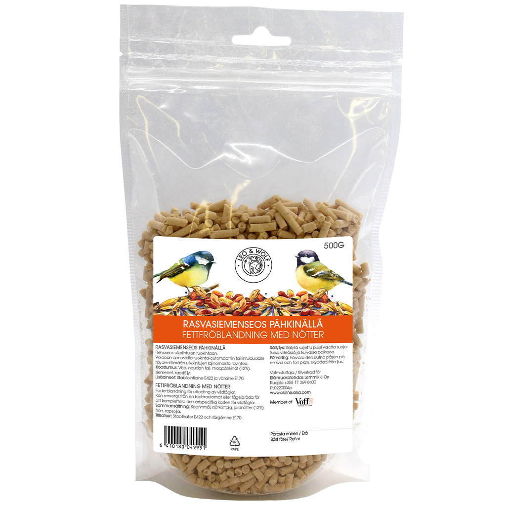 Rasvasiemenseos pähkinällä 500 g