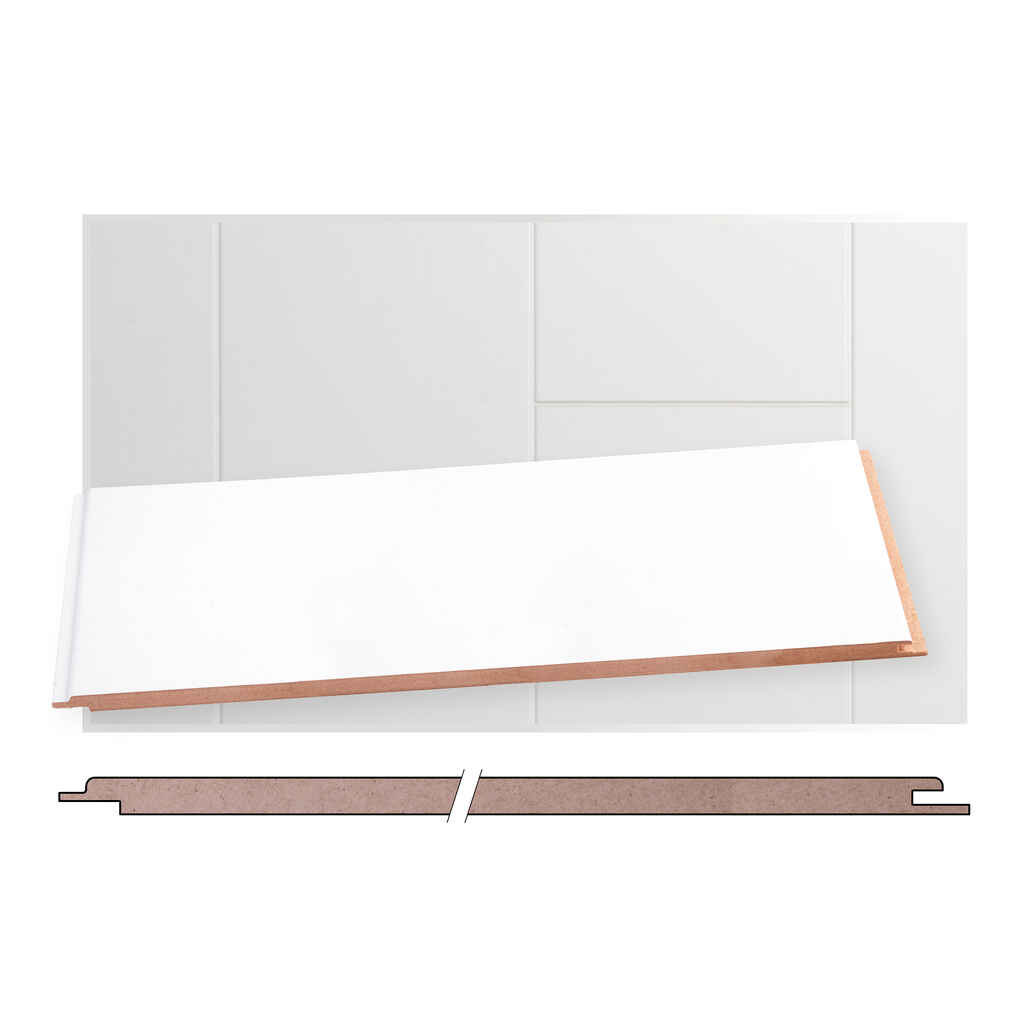 STP MDF 8x315x1200 Mel puhdas valkoinen