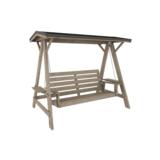 Pihakeinu 3-istuttava vaaleanharmaa